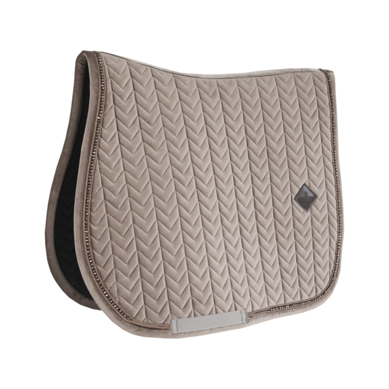 Kentucky Horsewear Saddle Pad Velvet Pearls SJ Beige-3